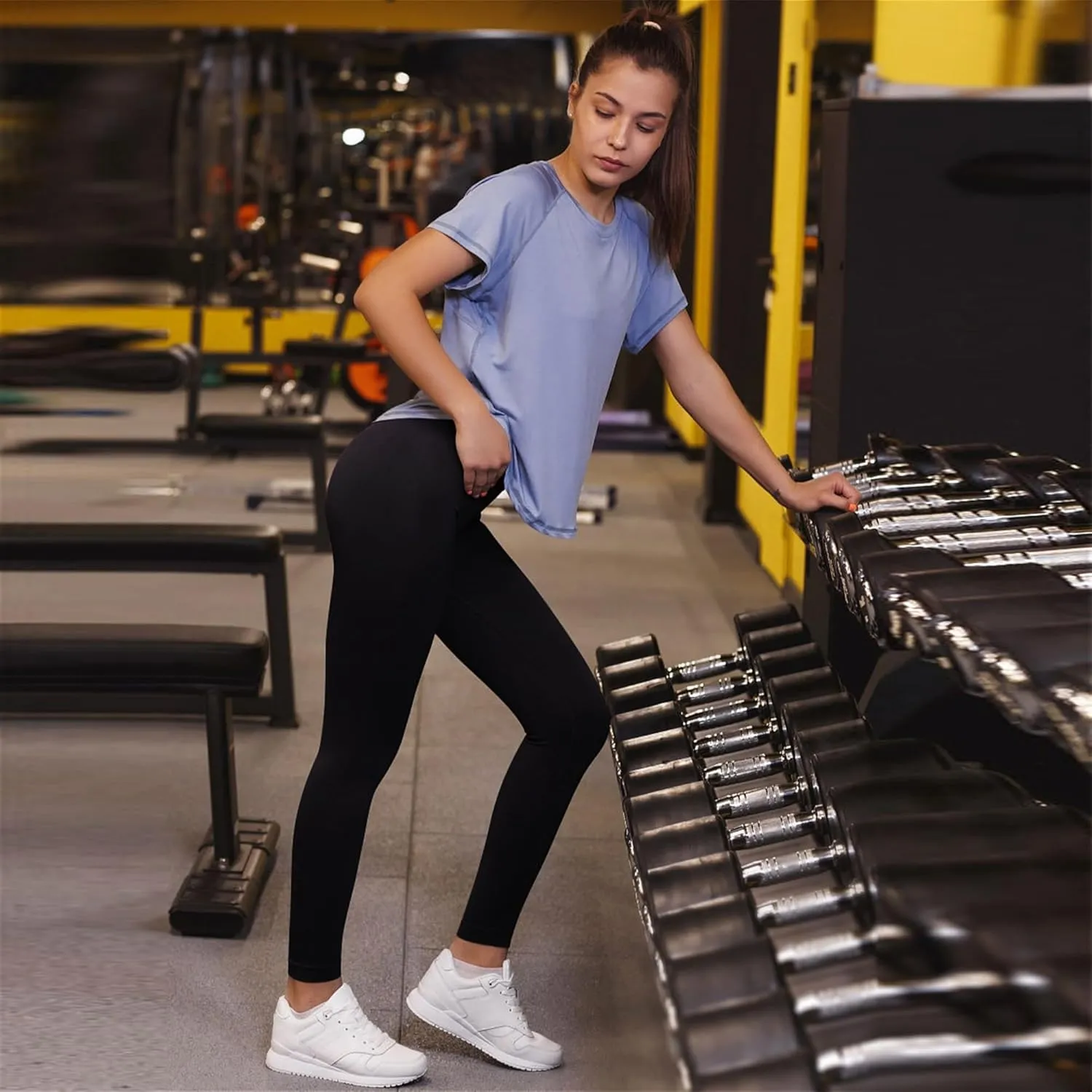 20"/ 25"/ 30" High Waisted Yoga Leggings No Front Seam Compression Workout Leggings/Flared Pants/Warm Leggings