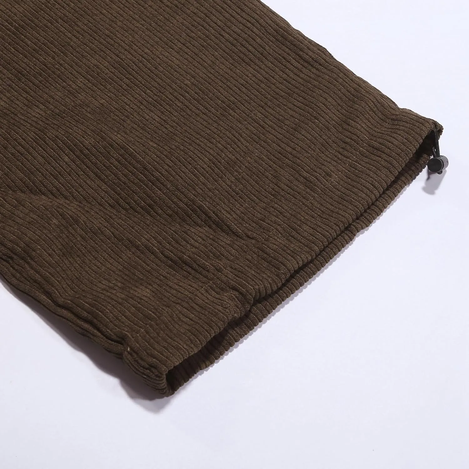 Baggy Loose Fit Cinch Bottom Sweatpants Mens Joggers Sweatpants Corduroy Casual Cozy with Pockets Trousers Athletic