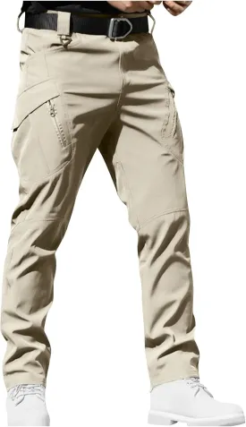 Cargo Pants for Men Baggy High Stretch Sweatpants Waterproof with Multi Pockets Sports and Outdoors Hiking Fishing Gear