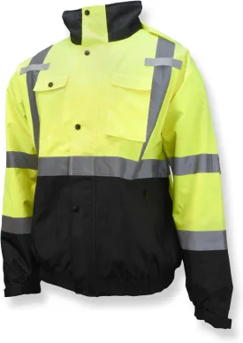 Durable Ripstop Bomber Jacket with Color Blocking