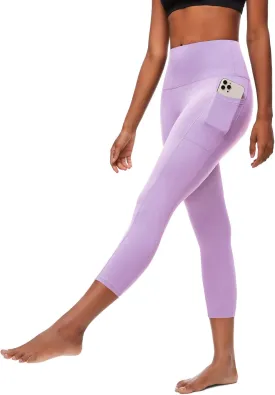 FULLSOFT Capri Leggings with Pockets High Waisted Capri Leggings for Women Workout Yoga Pants Capris
