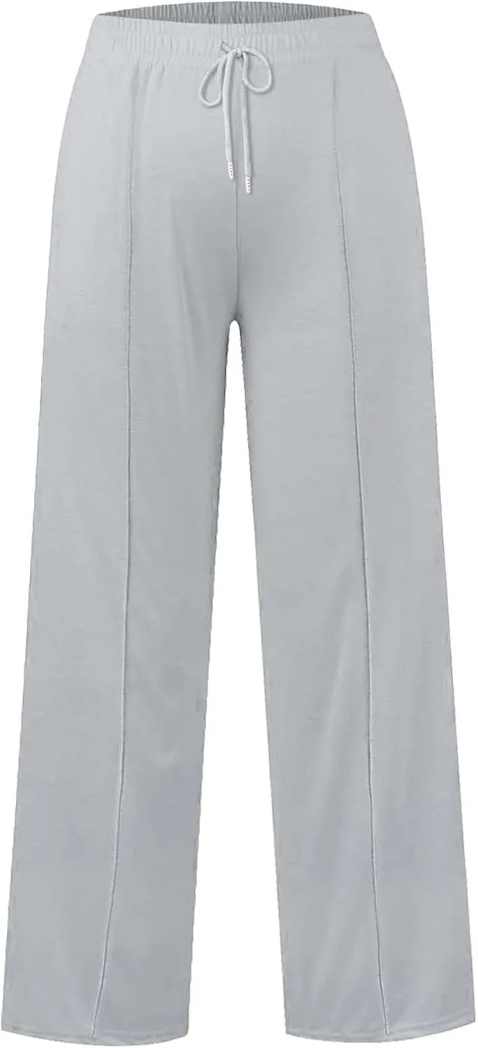 Girls Oversized Wide Leg Sweatpants Kids Baggy Straight Leg Track Pants Casual Plain Pockets Teen Straight Trousers