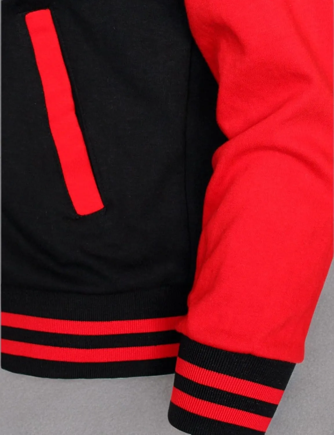 Hoodie Baseball Jacket Varsity Cotton Letterman Jacket