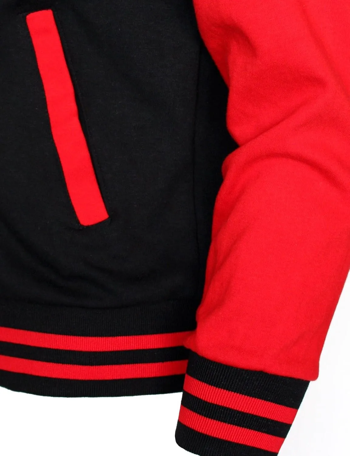 Hoodie Baseball Jacket Varsity Cotton Letterman Jacket