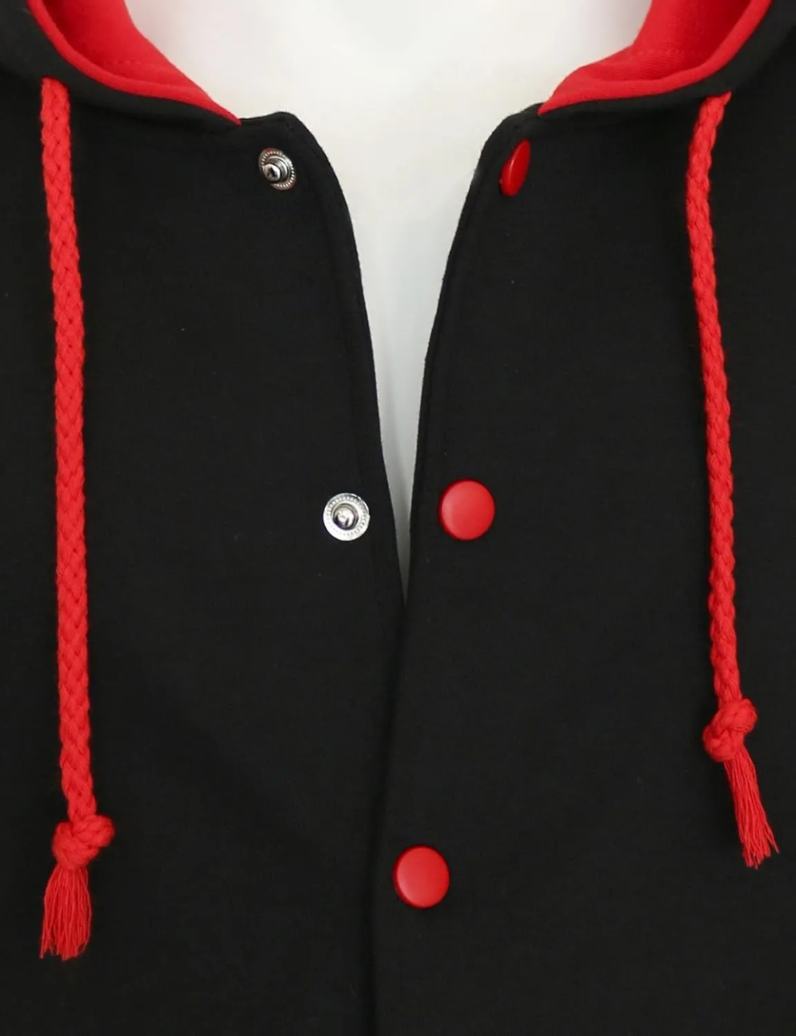 Hoodie Baseball Jacket Varsity Cotton Letterman Jacket