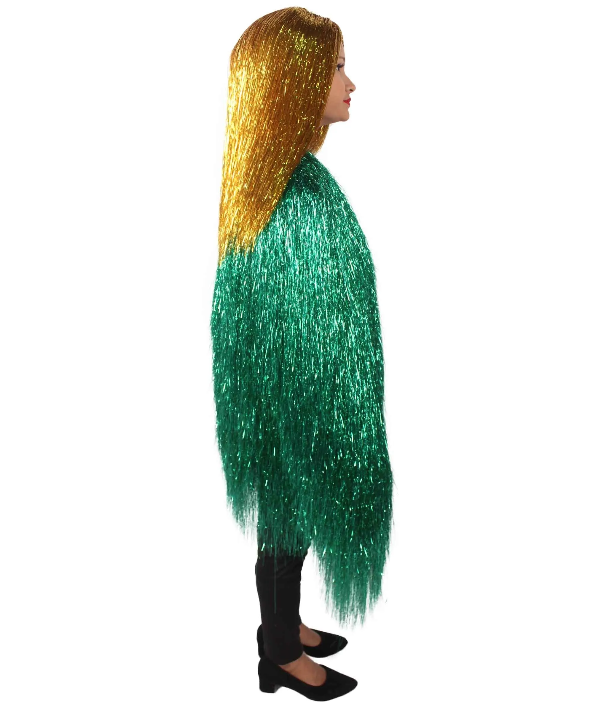 HPO Unisex Festival Carnival Thin Tinsel Jacket with Loose Fit | Extra Dense Tinsel | Multiple Size and Color Options