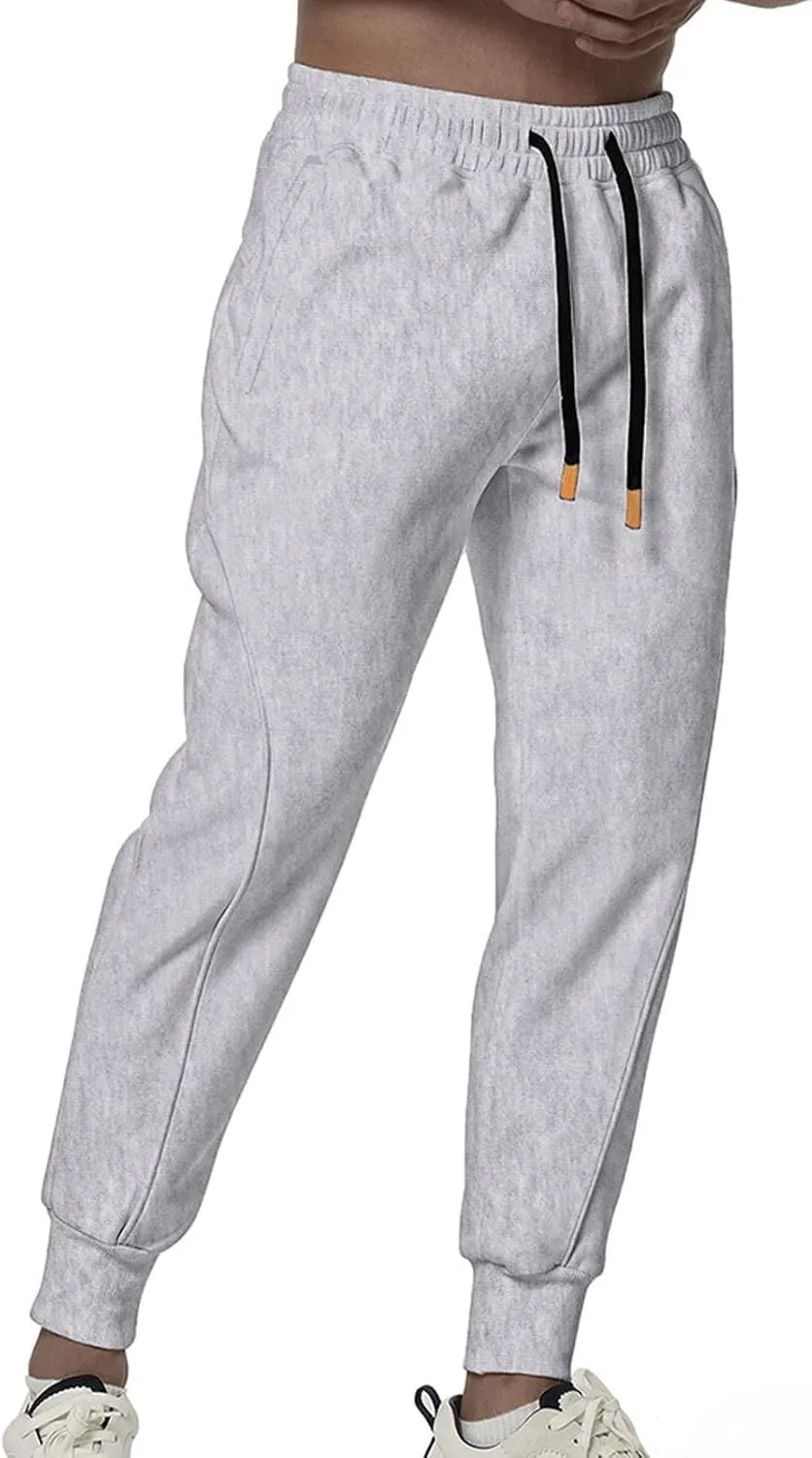 Mens Workout Joggers Pants, Men Tapered Bodybuilding Gym Joggers, Athletic Running Sweatpants with Pockets
