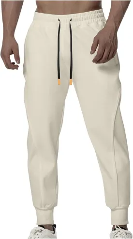 Mens Workout Joggers Pants, Men Tapered Bodybuilding Gym Joggers, Athletic Running Sweatpants with Pockets