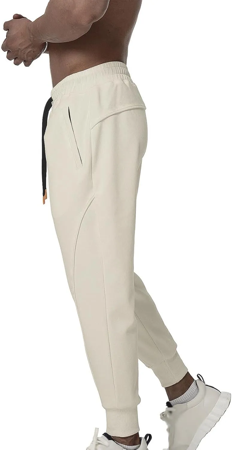 Mens Workout Joggers Pants, Men Tapered Bodybuilding Gym Joggers, Athletic Running Sweatpants with Pockets
