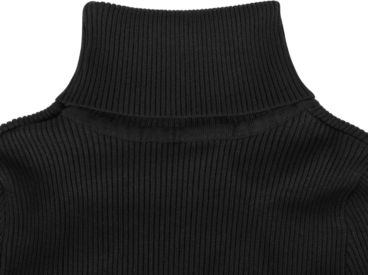 PrettyGuide Women's Turtleneck Sweater Dress Long Sleeve Ribbed Knit Stretch Midi Bodycon Dresses