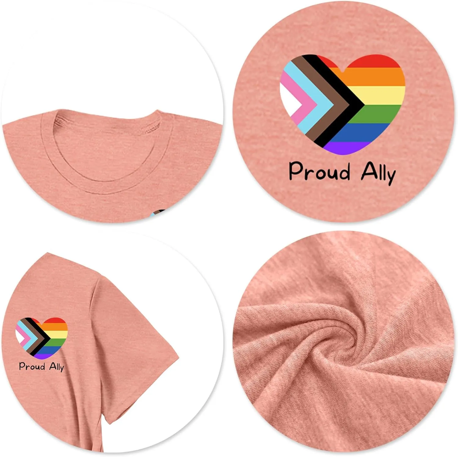 Pride Shirts for Women: Rainbow Pride Graphic Tee LGBTQ Equality T Shirt Casual Lesbian Tops