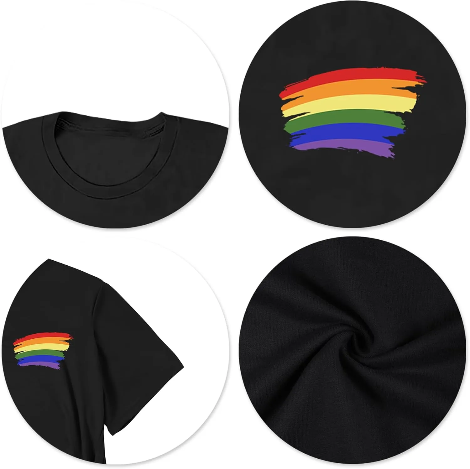 Pride Shirts for Women: Rainbow Pride Graphic Tee LGBTQ Equality T Shirt Casual Lesbian Tops