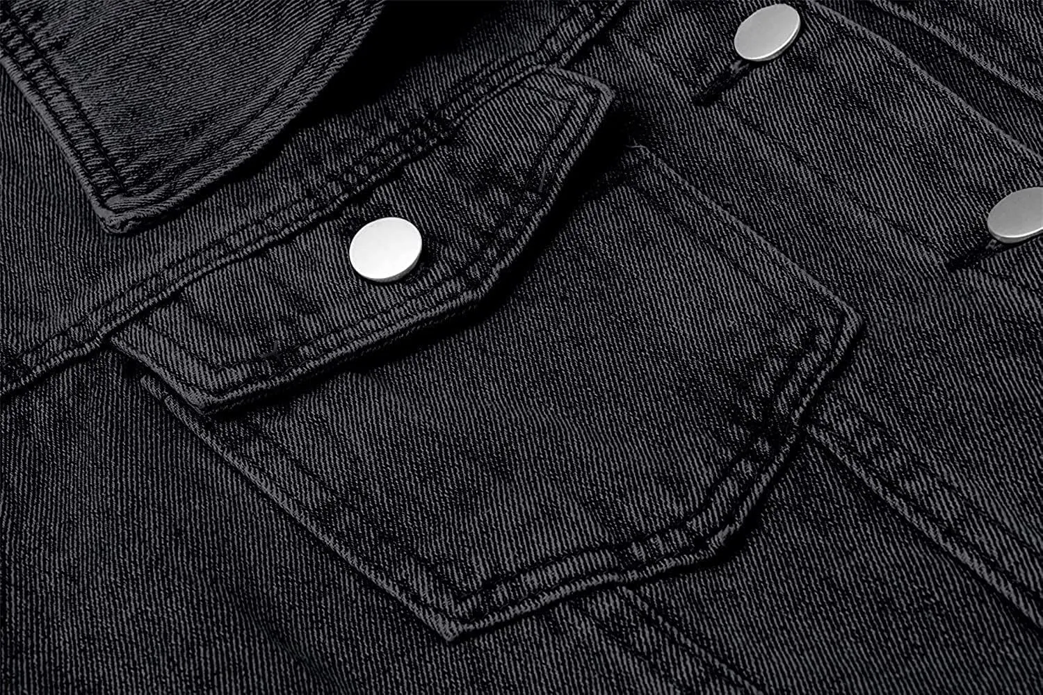 SANGTREE Women's Button Down Denim Jacket
