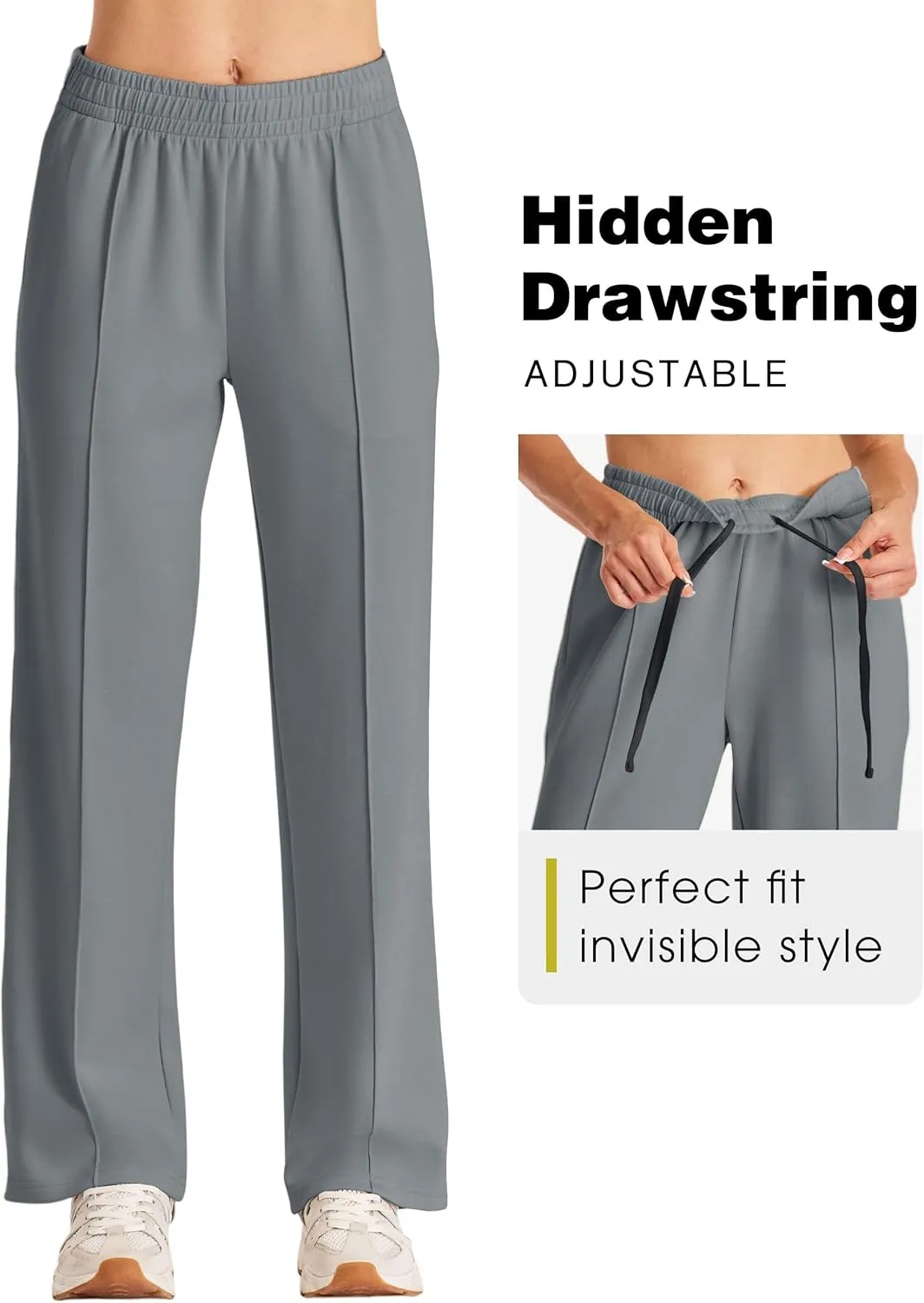 SPECIALMAGIC Wide Leg Sweatpants Women Baggy Sweatpants Wide Leg Pants for Women Flowy Comfy Drawstring Joggers Casual