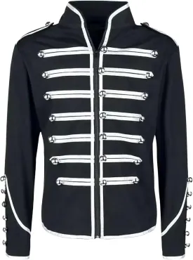 Wankang Marching Band Parade Jacket Mens Drummer Military Jacket for Men Music Festivals Cosplay Halloween Themed Parties