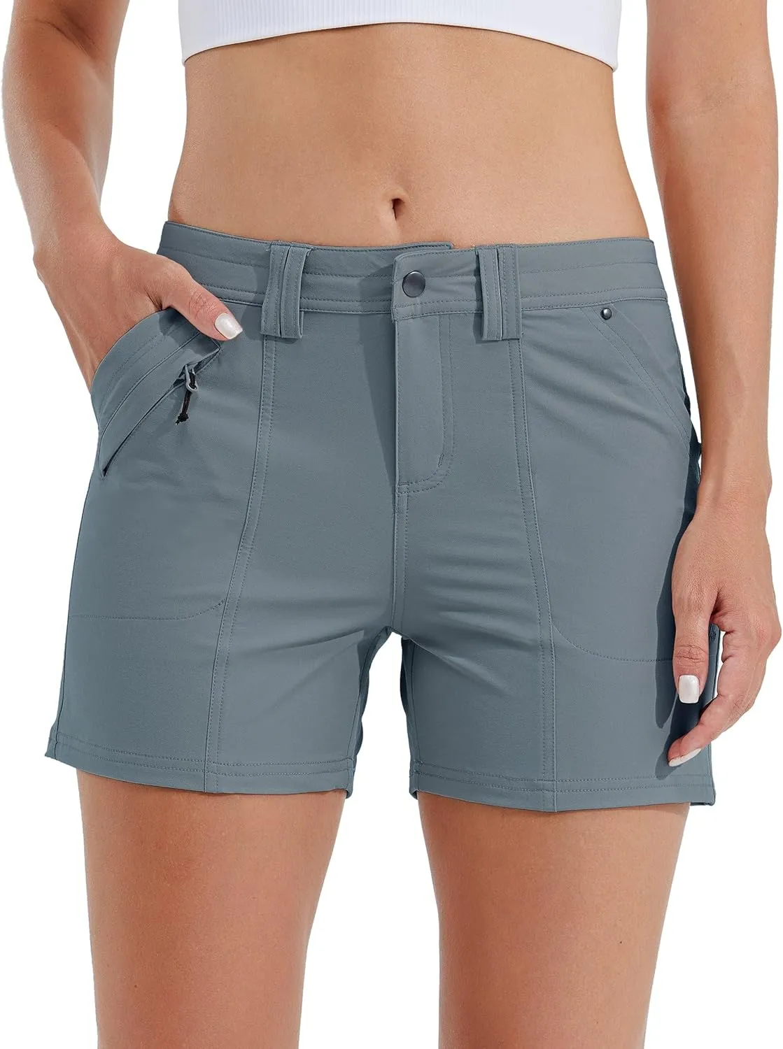 Willit Women's Golf Hiking Shorts Quick Dry Athletic Casual Summer Shorts with Pockets 4.5 in