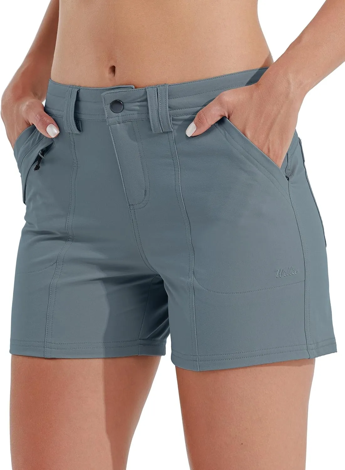 Willit Women's Golf Hiking Shorts Quick Dry Athletic Casual Summer Shorts with Pockets 4.5 in