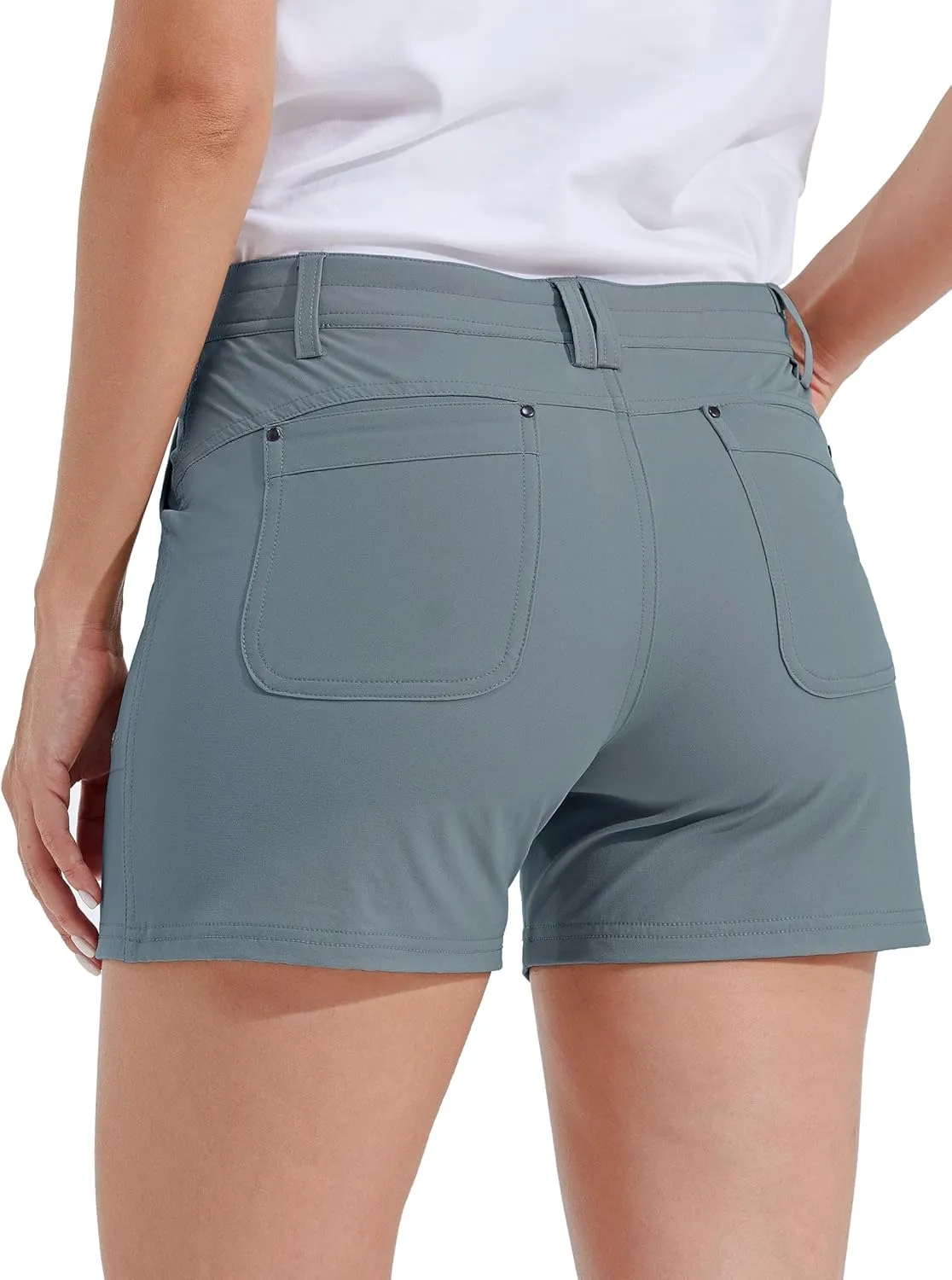 Willit Women's Golf Hiking Shorts Quick Dry Athletic Casual Summer Shorts with Pockets 4.5 in