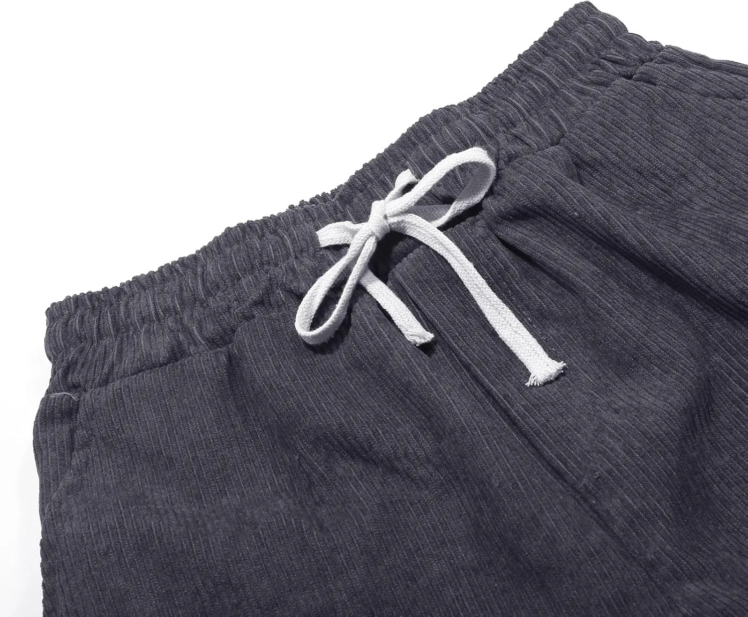 Winter Fall Baggy Cinch Bottom Sweatpants Baggy Sweatpants for Men Sporty Corduroy Workout High Waisted Trousers Soft