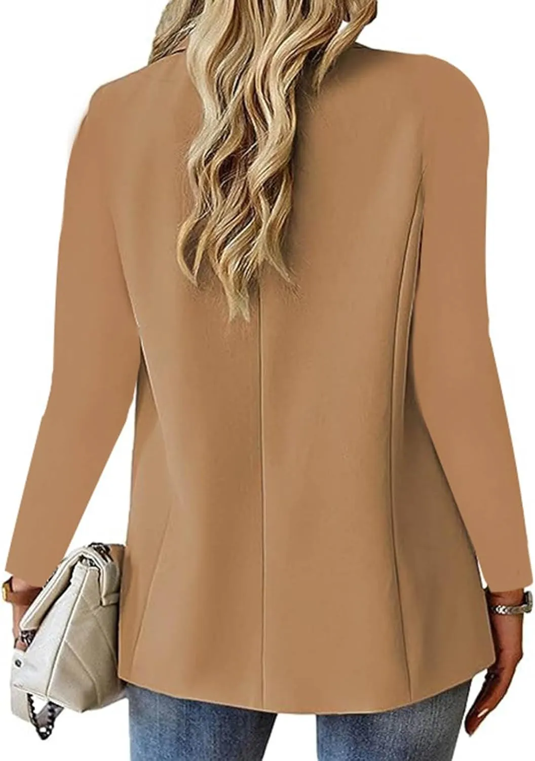 Women Business Blazer Loose Lightweigth Open Front Summer Jackets Long Sleeve Workfice Jacket Blazer Outfits